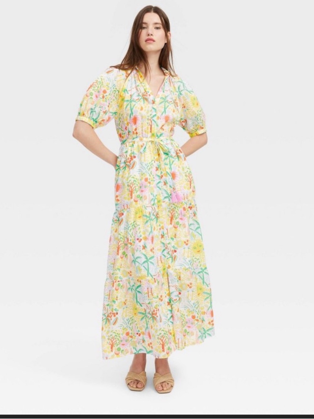 Target x Roller Rabbit Vacation Short Sleeve Maxi Dress